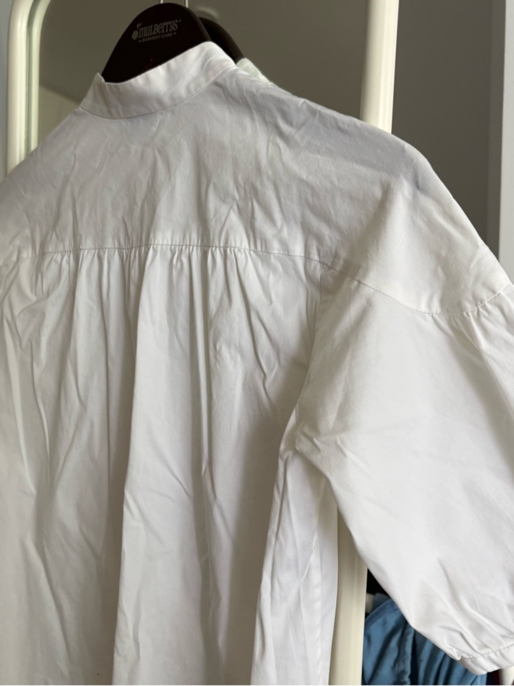 Theory White puff sleeve Button down Shirt - Picture 5 of 5